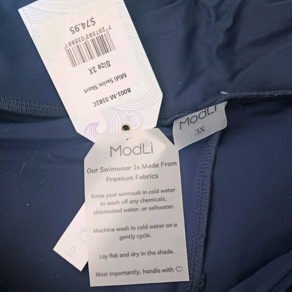 Women's Navy Swim bottom - Picture 5 of 7